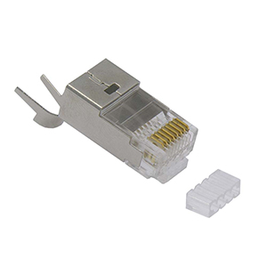 108703/100 - CAT6 RJ45 Shielded 1.5mm Diameter Crimp-On Plugs - Bag of 100 (Use with Teledata wire #101167GY)