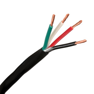 150045BK/250 - 14 AWG, 4 Conductor - CL3R In-Wall Rated Speaker Wire - 250ft - Black