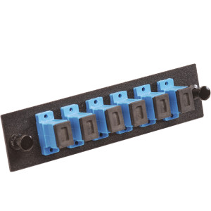 163108BK - Singlemode SC - 6 Connector Panel for Fiber Optic Distribution Enclosures