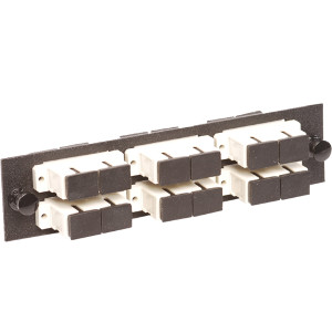 163113BK - Multimode SC - 12 Connector Panel for Fiber Optic Distribution Enclosures