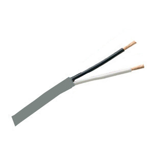 155542GY - Security Wire - 16 AWG/2 Conductor, CL3R, Unshielded, Stranded Bare Copper, 1000ft - Grey