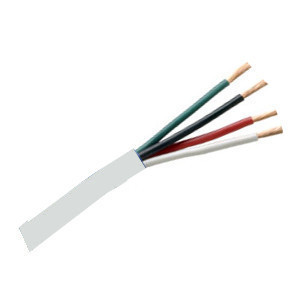 156574WH/500 - Security Wire - 22 AWG/4 Conductor, CL3P, Unshielded, Plenum, Stranded Bare Copper, 1000ft - White