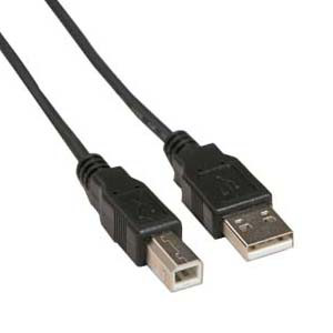 500010/06BK - USB 2.0 "A" Male to "B" Male 6FT Black