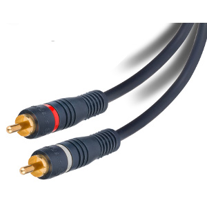 501685/12BL - Python RCA Stereo Audio Cable - Male to Male - 12ft