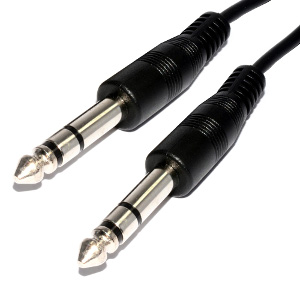 501708/15BK - 1/4" (6.35mm) Stereo Audio Cable - Male to Male - 15ft