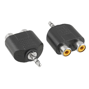 503679 - 3.5mm Stereo Male to (2) RCA Female Splitter