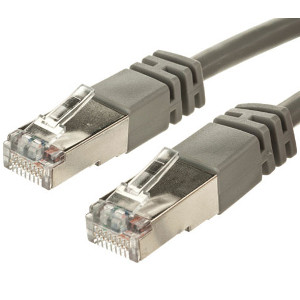 101934GY - CAT5e 350MHz Shielded (STP) Ethernet Network RJ45 Patch Cable - Grey - 5ft