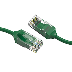 10196S2GN - CAT6 28AWG Slim Ethernet Network RJ45 Patch Cable - Green - 2ft