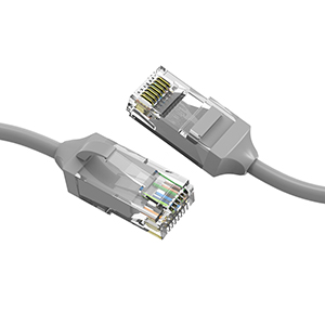 10196S10GY - CAT6 28AWG Slim Ethernet Network RJ45 Patch Cable - Grey - 10ft