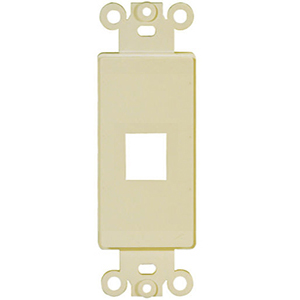 102143-1IV - Decora Insert - 1 Keystone Port - Ivory