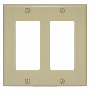 102147-IV - Decora Trim Ring Wall Plate - Double Gang - Ivory