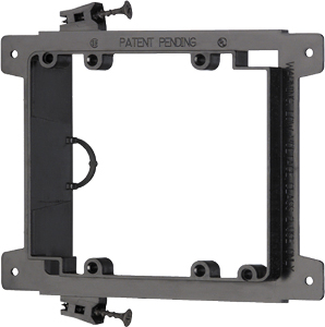 102194NCS - Low Voltage Mounting Bracket for New Construction - Screw-On - Double Gang - Plastic