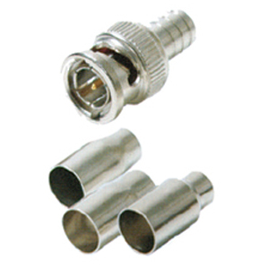 108172M-T - RG59 or RG6 - 2 Piece Crimp-On BNC Connector - Male