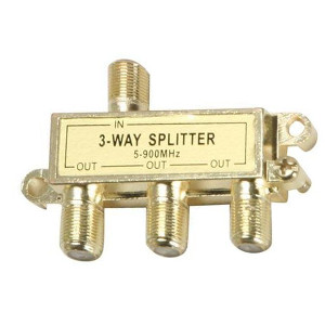 108613 - 3-Way Coax Splitter - 5-900Mhz