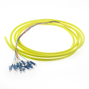 161265/3M - 3m 12-Fiber LC/UPC Singlemode Pigtail Yellow