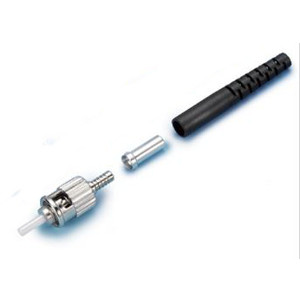 162401 - ST Connector, Multimode, Crimp, for 3mm Cable, Black