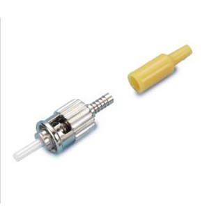 162409 - ST Connector, Singlemode Simplex Crimp, for 0.9mm Cable, Yellow