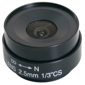 245830 - CS Mount Camera Lens - Fixed IRIS - Fixed Focal - 1/3", 2.5mm, F2.0