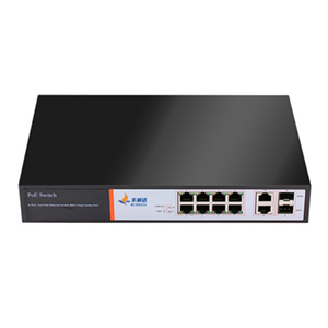 252063 - 12-Port 150W High Power Websmart PoE Switch (8 PoE + 2 Gigabit Uplink + 2 SFP) - Rack Mount