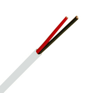 156572WH - Security Wire - 22 AWG/2 Conductor, CL3P, Unshielded, Plenum, Stranded Bare Copper, 1000ft - White