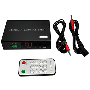 301022-RX - H.264 HDMI Extender over IP Receiver with LED and Remote- Up to 120M (Receiver Only)
