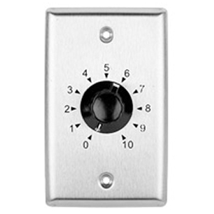 301520SS - 35W 70V Stainless Steel Volume Control Dial Wall Plate
