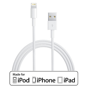 500090/10WH - 10ft Apple Certified MFI 8-Pin Lightning to USB Cable (Charges & Syncs)
