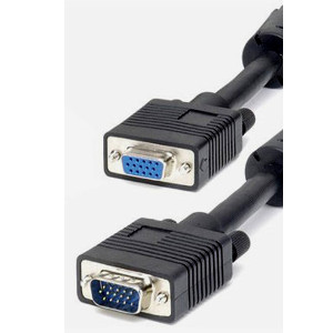 500195/06BK - SVGA Cable w/Ferrites - Male to Female - 6ft