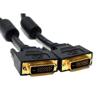 500225/01MBK - DVI-D Dual Link Cable w/Ferrites - Male to Male - 1M (3.28ft)