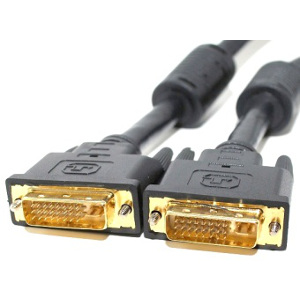 500230/15BK - DVI-I Dual Link Cable w/Ferrites - Male to Male - 15ft