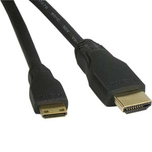 500246/03BK - High-Speed Mini-HDMI to HDMI Cable - 3FT