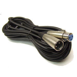 501901/25 - XLR 3-Pin Microphone Extension Cable - Male to Female - 25ft
