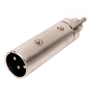 503550 - 3-Pin XLR Male to RCA Male Adapter