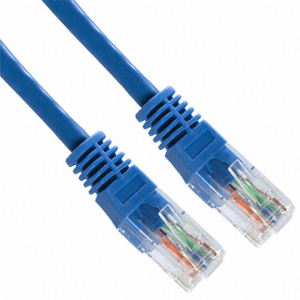 101926BL - CAT6A 550MHz UTP Ethernet Network RJ45 Patch Cable - Blue - 10ft