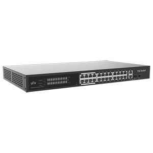 NSW3000-25GT1GP1GC-POE-IN - Uniview - 24 PoE Gig+1Gig RJ45+1 Gig SFP+1 Gig Combo Cloud Management Switch