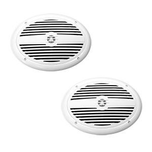 TDX-MS69 - Pair of 6" x 9" Coaxial Weatherproof Marine Speakers with Integrated Grill