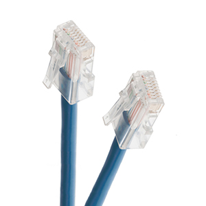 10196X.5BL - CAT6 24AWG UTP Bootless Ethernet Network RJ45 Patch Cable - Blue - 6in