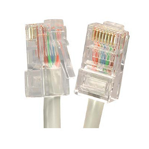 10196X.5WH - CAT6 24AWG UTP Bootless Ethernet Network RJ45 Patch Cable - White - 6in